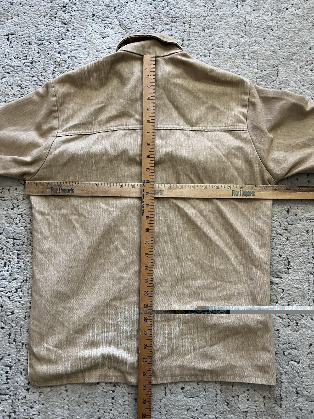 Other Vintage Big Yank Permanent Press Work Shirt Tan XL 60s/70s Size US XL / EU 56 / 4 - 6 Thumbnail