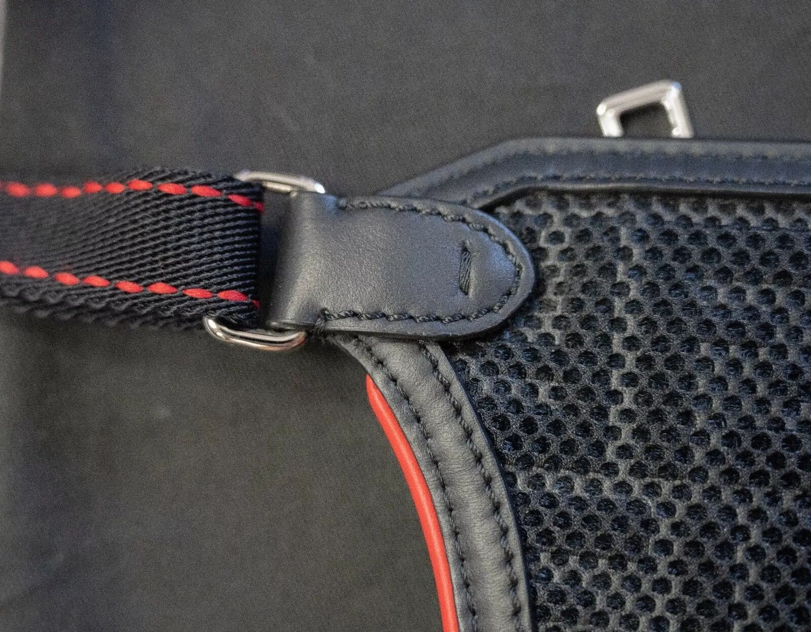 Fendi FENDI Vitello Grace Red Black 3 Pocket Belt Pouch Leather Size ONE SIZE - 11 Thumbnail