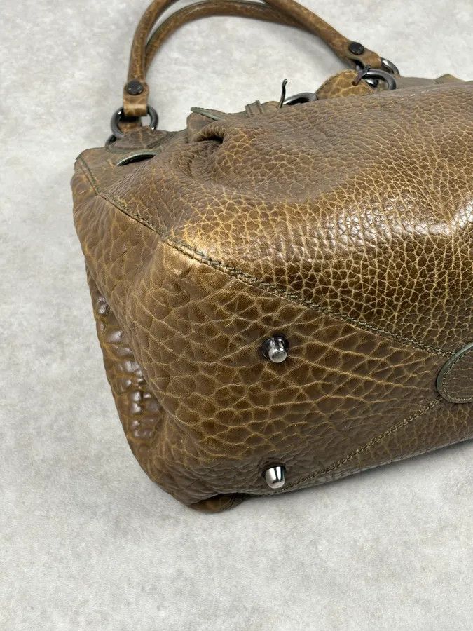 Moschino 2000s Moschino Brown Leather Shoulder Bag Size ONE SIZE - 13 Thumbnail
