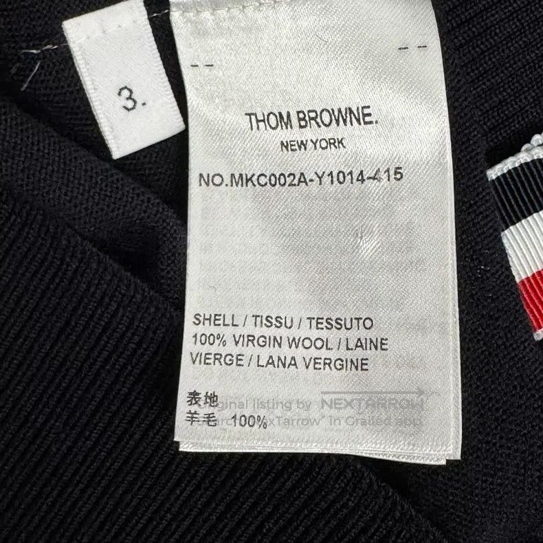 Thom Browne Thom Browne Navy Four Stripe Cardigan Size US L / EU 52-54 / 3 - 4 Thumbnail