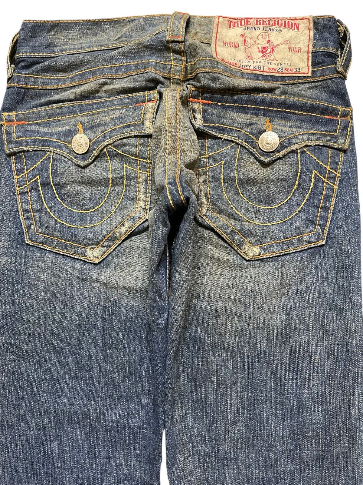 True Religion Vintage Usa True Religion Mud Wash Whiskers Bootcut Wide Leg Size US 31 - 5 Thumbnail