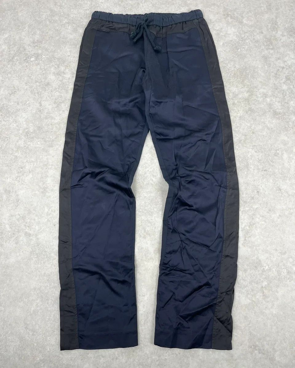 Dries Van Noten Dries Van Noten Two Tones Navy & Black Pants Size US 39 - 1 Thumbnail