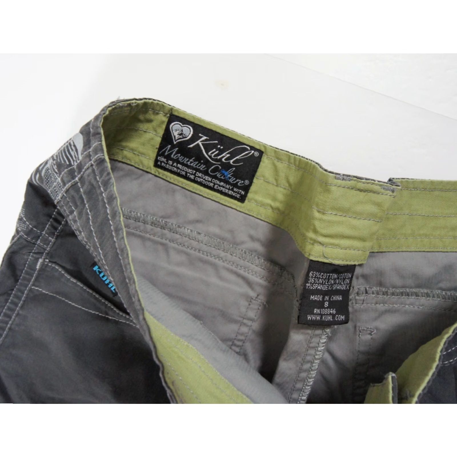 Vintage VINTAGE Nike Shirt Womens 8 Gray Capri Pants Outdoor Casual Travel Fall Spring Summer Winter Ladies Regular Inseam 17 Short Size 30" / US 8 / IT 44 - 6 Thumbnail