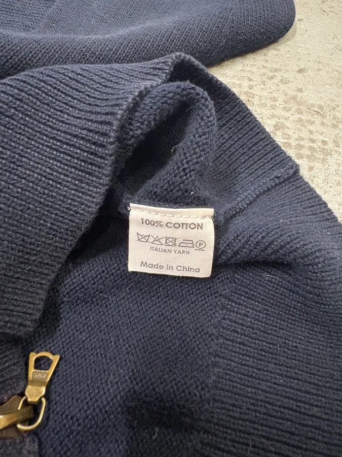 Dries Van Noten Dries Van Noten Navy Cardigan Zip-Up Sweater Size US S / EU 44-46 / 1 - 9 Thumbnail
