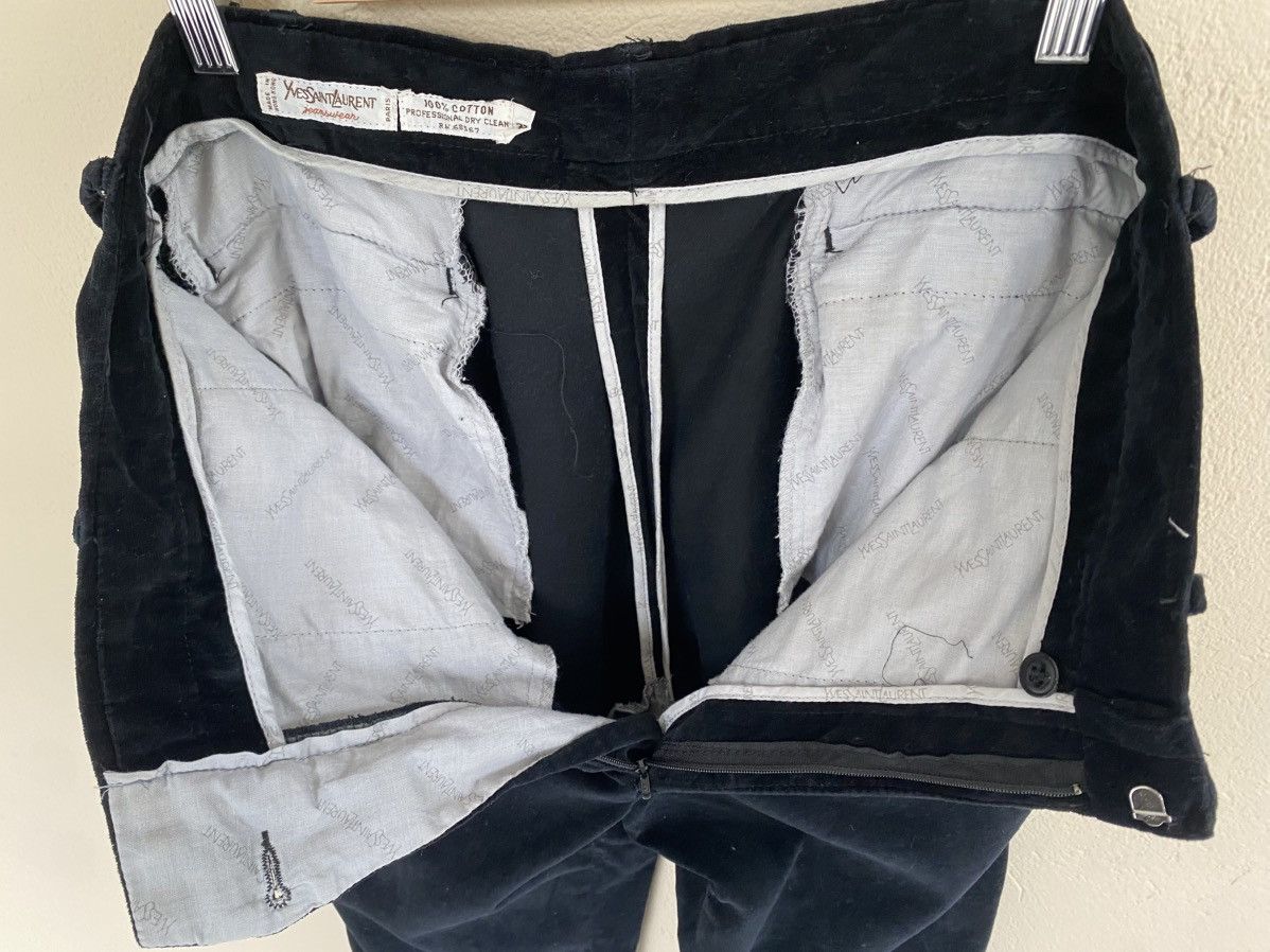 Yves Saint Laurent YSL Velvet Sidetape Pant Size US 31 - 10 Thumbnail