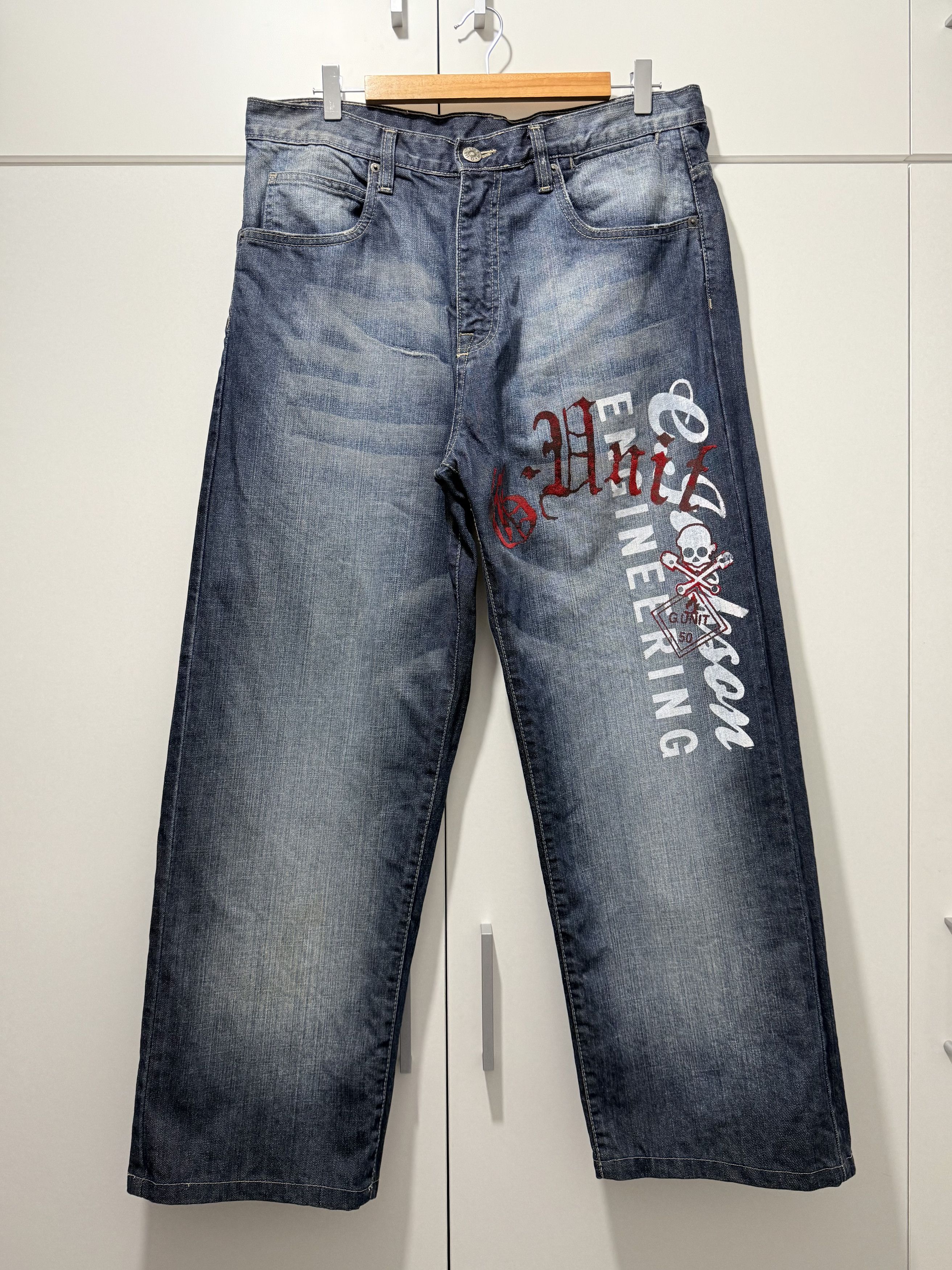 G-Unit Men's Vintage G- Unit Wide Denim Jeans 34x32 Size US 34 / EU 50 - 1 Thumbnail