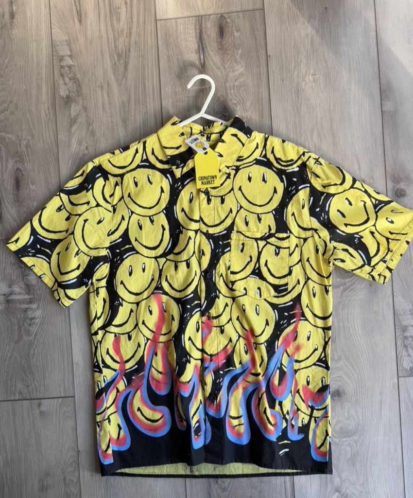 Other Chinatown Market Fire Smiley Face Flaming Shirt Size Small Size US S / EU 44-46 / 1 - 1 Thumbnail