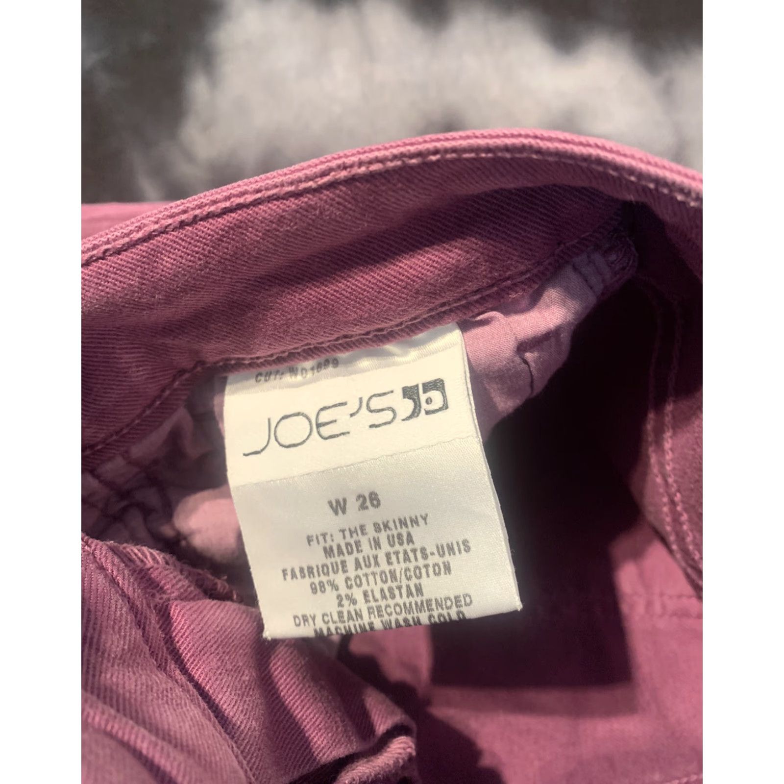 Vintage Joe's Jeans Jeans Women Skinny Low Rise Purple 26 32 Inseam Stretch Denim Slim Regular Button Zipper Size 26" / US 2 / IT 38 - 6 Thumbnail