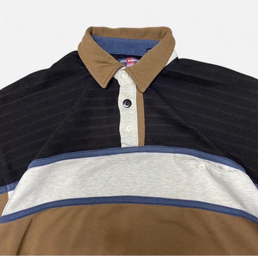 Other Vintage 90s safe Harbour brown colour blocking sweatshirt Size US L / EU 52-54 / 3 - 3 Thumbnail