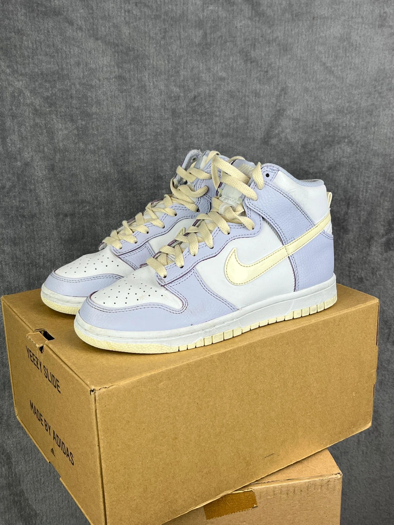 Nike Dunk High pastel blue cream vintage sneakers