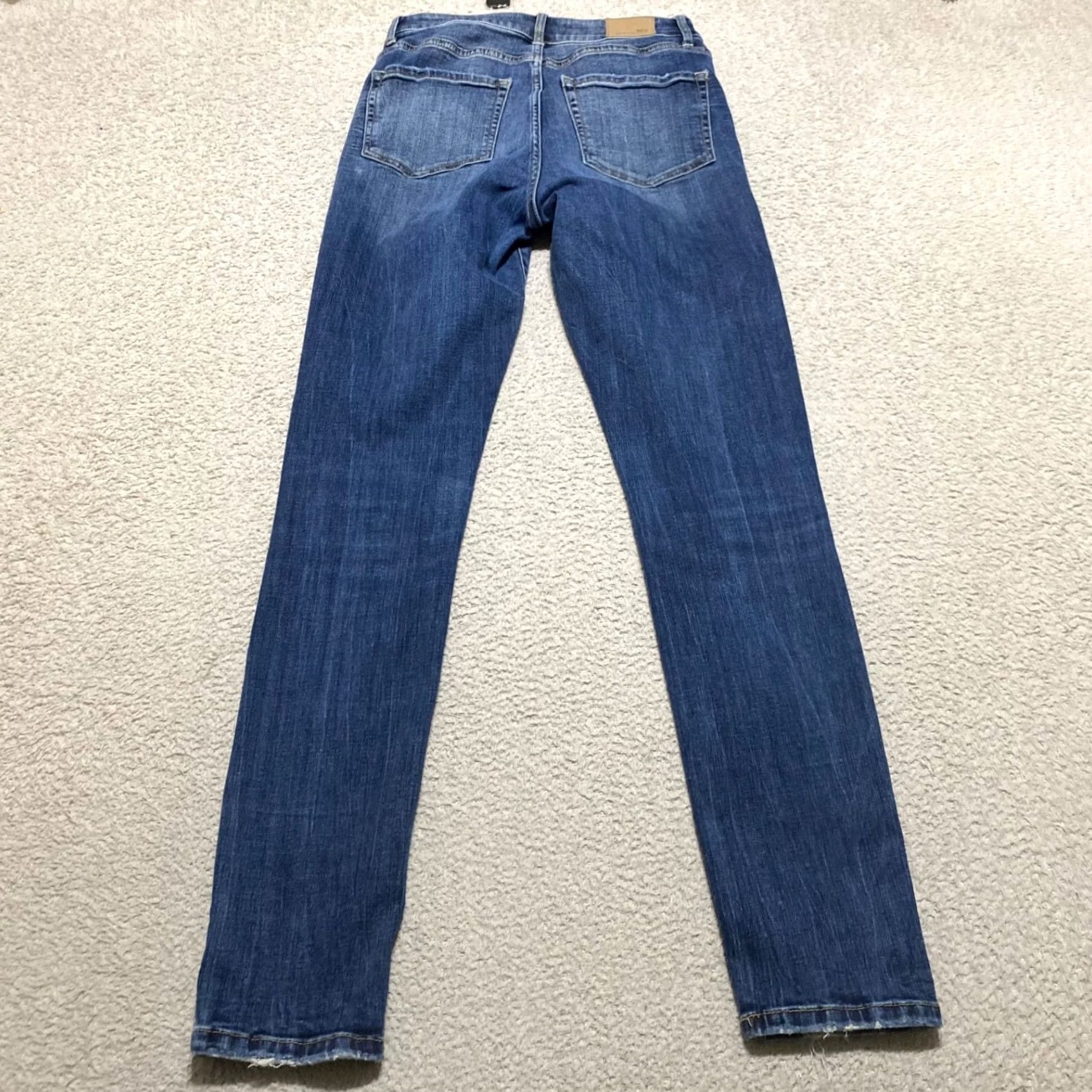 Vintage Buckle BKE Jeans Womens Blue Denim Slim Skinny High Rise Distressed sz 28 Size 28" / US 6 / IT 42 - 2 Thumbnail
