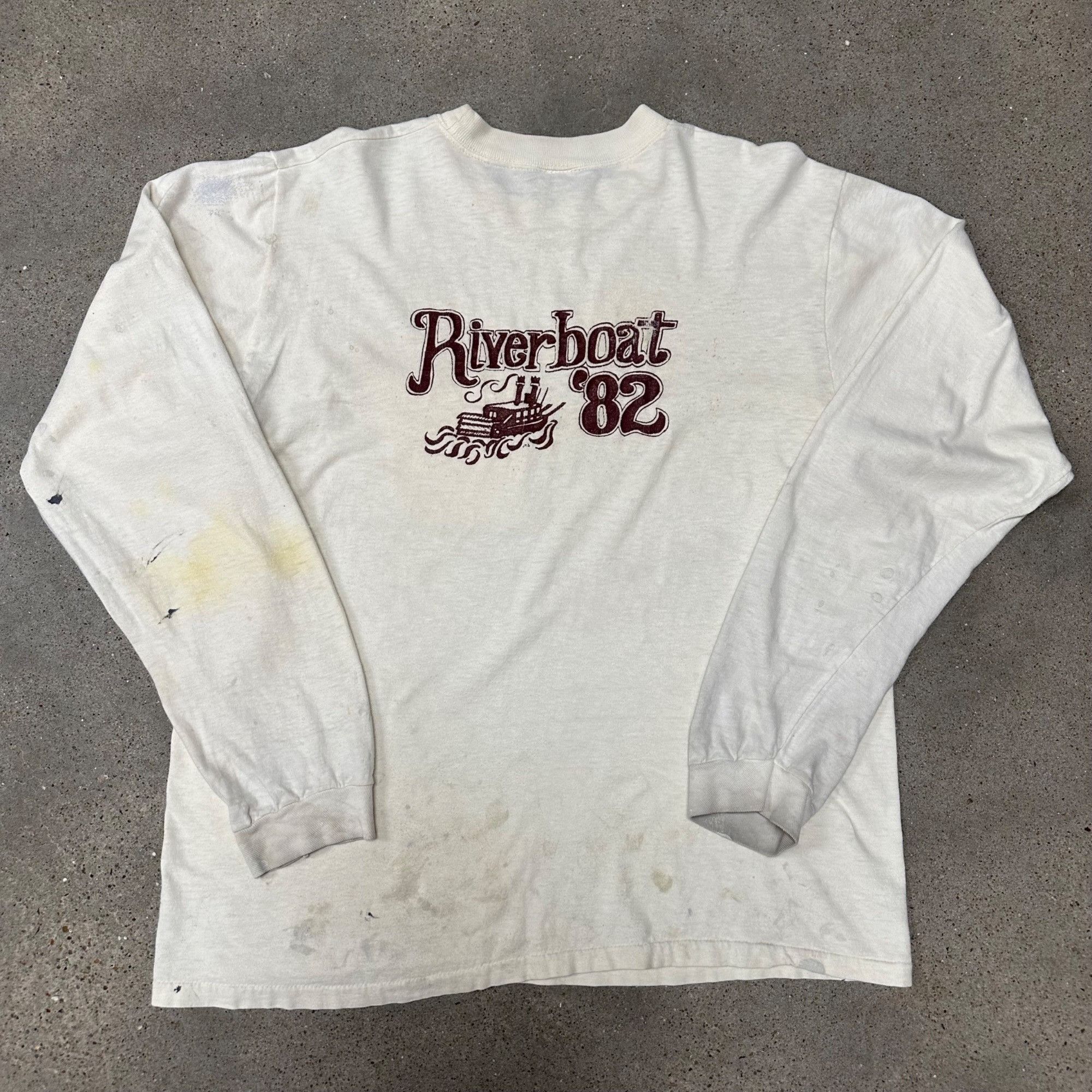 Vintage Vintage 1982 Arkansas Pi Kappa Alpha Riverboat Fraternity Sh Size US M / EU 48-50 / 2 - 2 Thumbnail