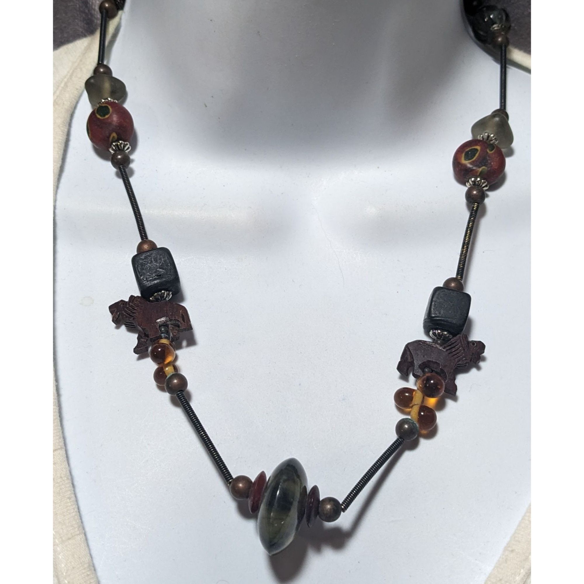 Other Vintage Treska Abstract Beaded Safari Necklace Size ONE SIZE - 6 Thumbnail