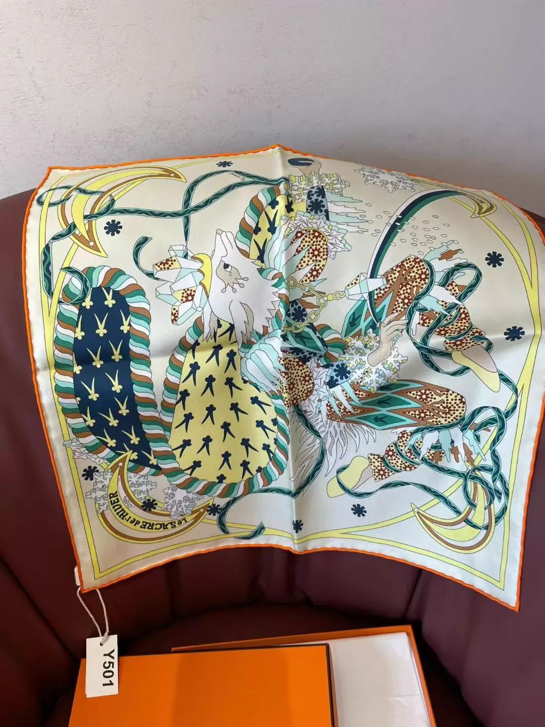 Hermes Hermès 45x45 silk scarf new in stock Y501 Size ONE SIZE - 1 Thumbnail