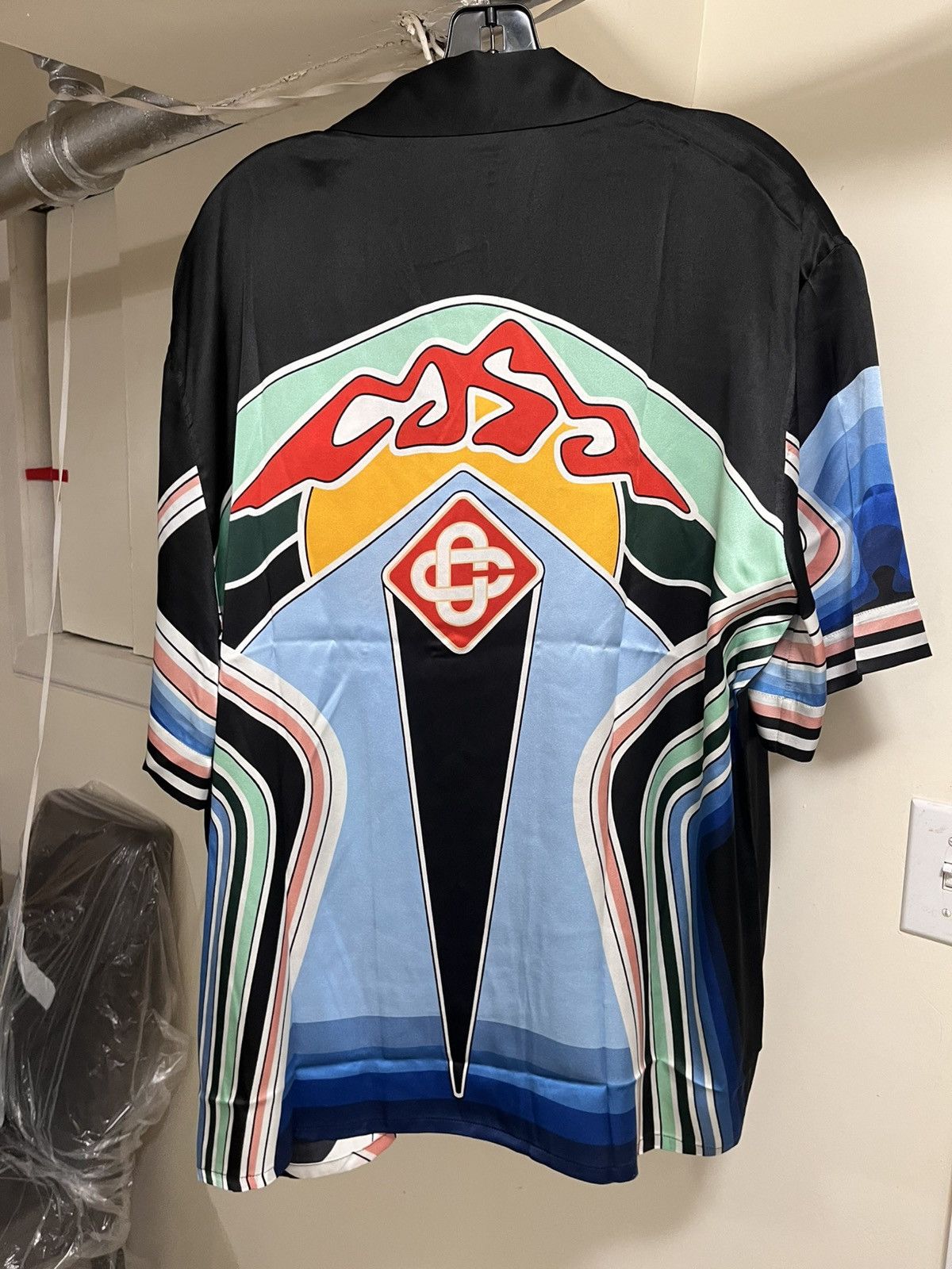 Casablanca Graphic Mountain Cuba Collar Short Sleeve Shirt Sz XL Size US XL / EU 56 / 4 - 6 Thumbnail