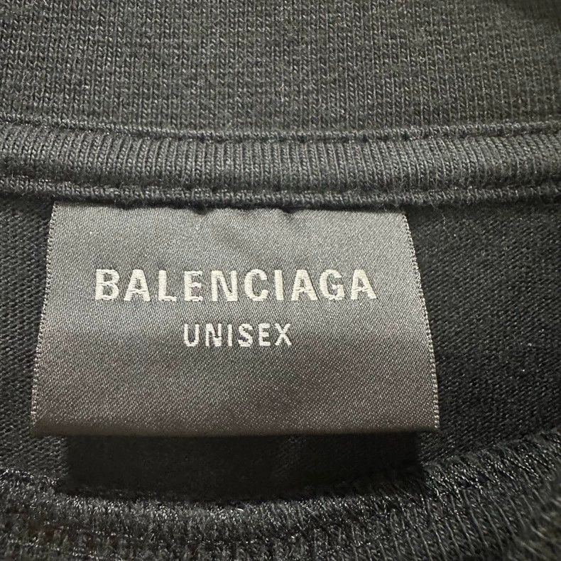 Balenciaga Balenciaga Black back rhinestone logo short sleeve Size US L / EU 52-54 / 3 - 5 Thumbnail