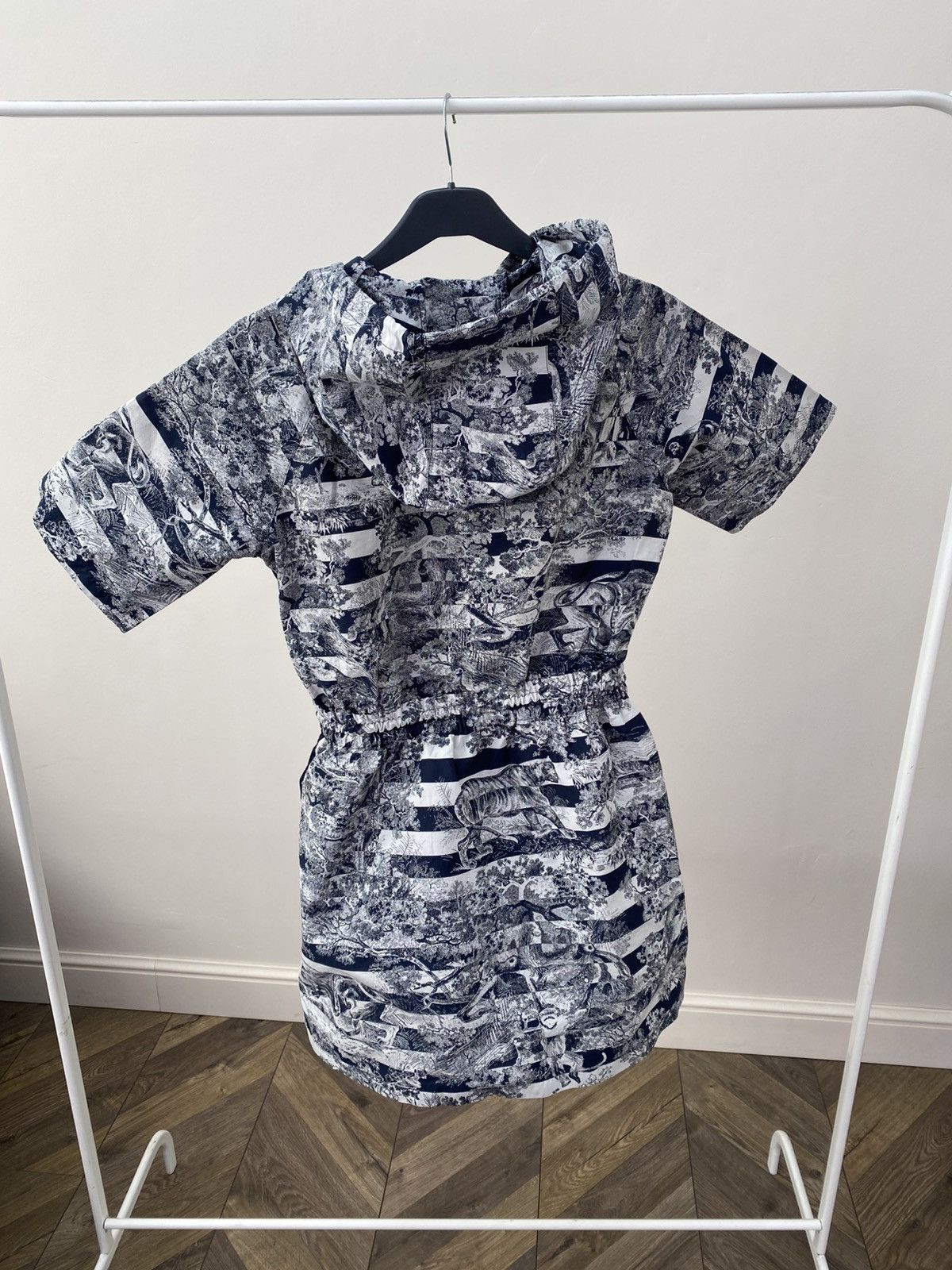 Dior Dior Women Short Hooded Dress Navy Blue Technical Jacquard Size S / US 4 / IT 40 - 15 Thumbnail