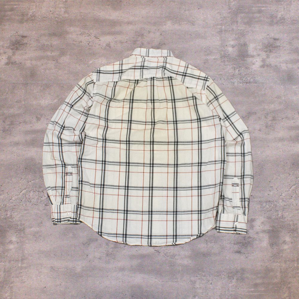 American Eagle Outfitters Y2K 00's American Eagle Nova Check White Button Up Shirt Size US M / EU 48-50 / 2 - 2 Thumbnail