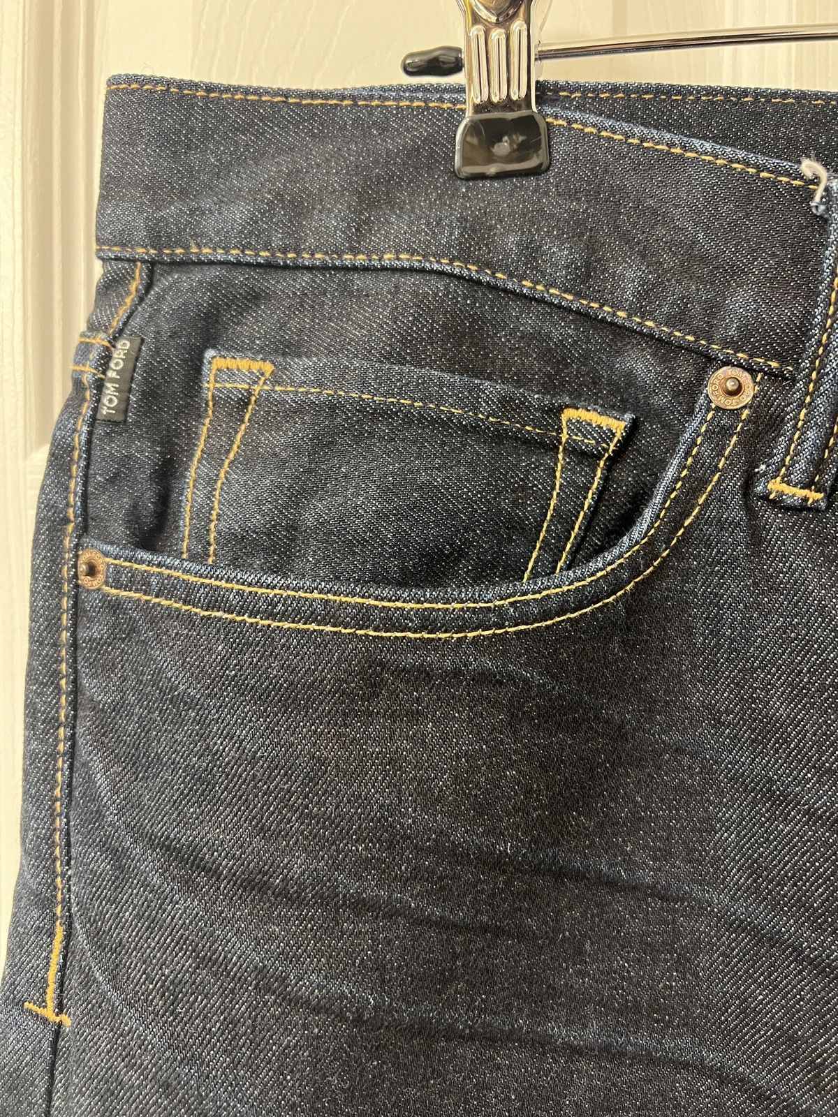 Tom Ford Vintage Tom Ford Raw Indigo Selvedge Jeans 38x30 Made in US Size US 38 / EU 54 - 7 Thumbnail