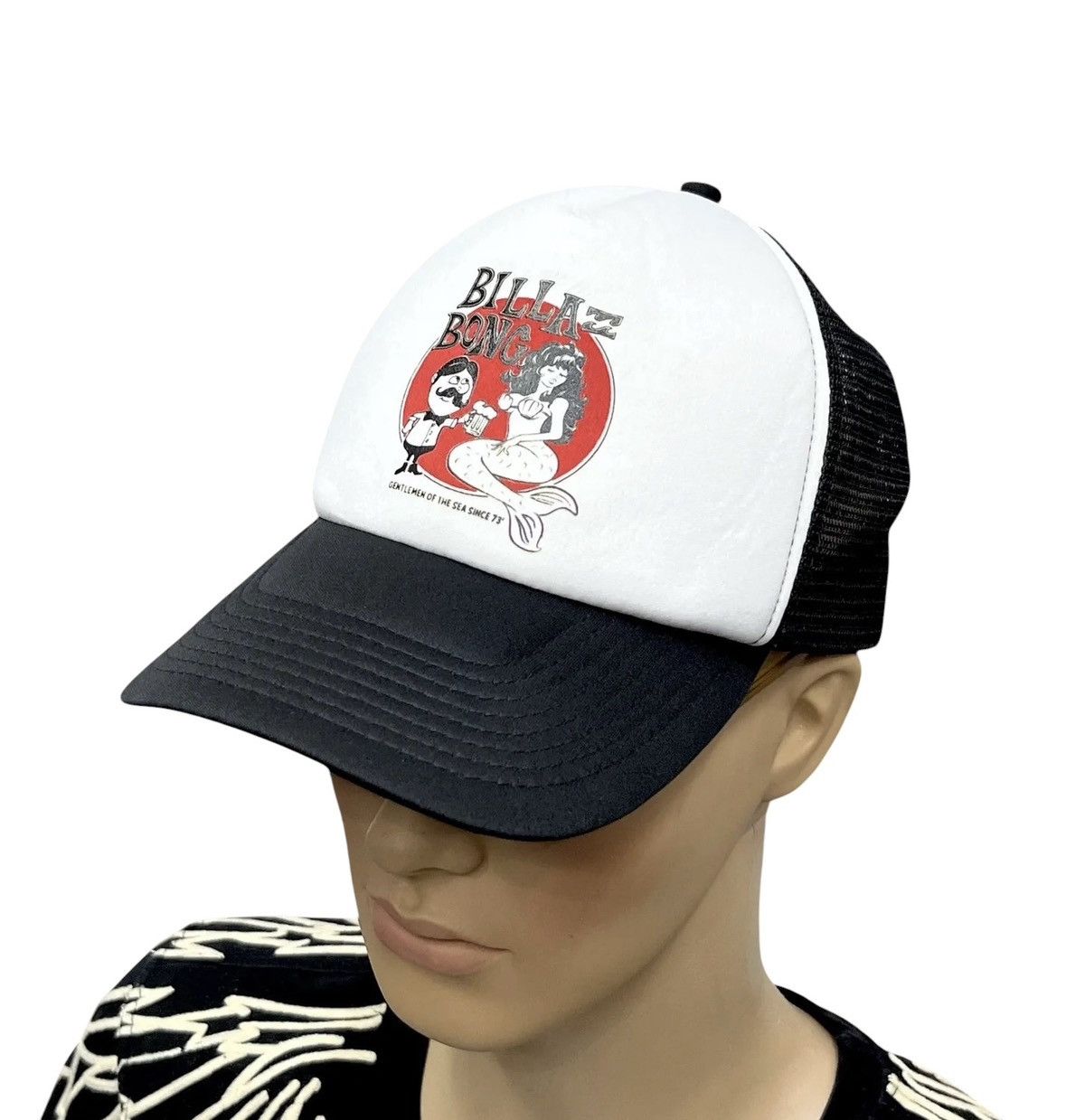 Billabong 🏄🌊BILLABONG GENTLEMEN OF THE SEA SINCE 73’ Y2K Trucker HaT Size ONE SIZE - 1 Thumbnail