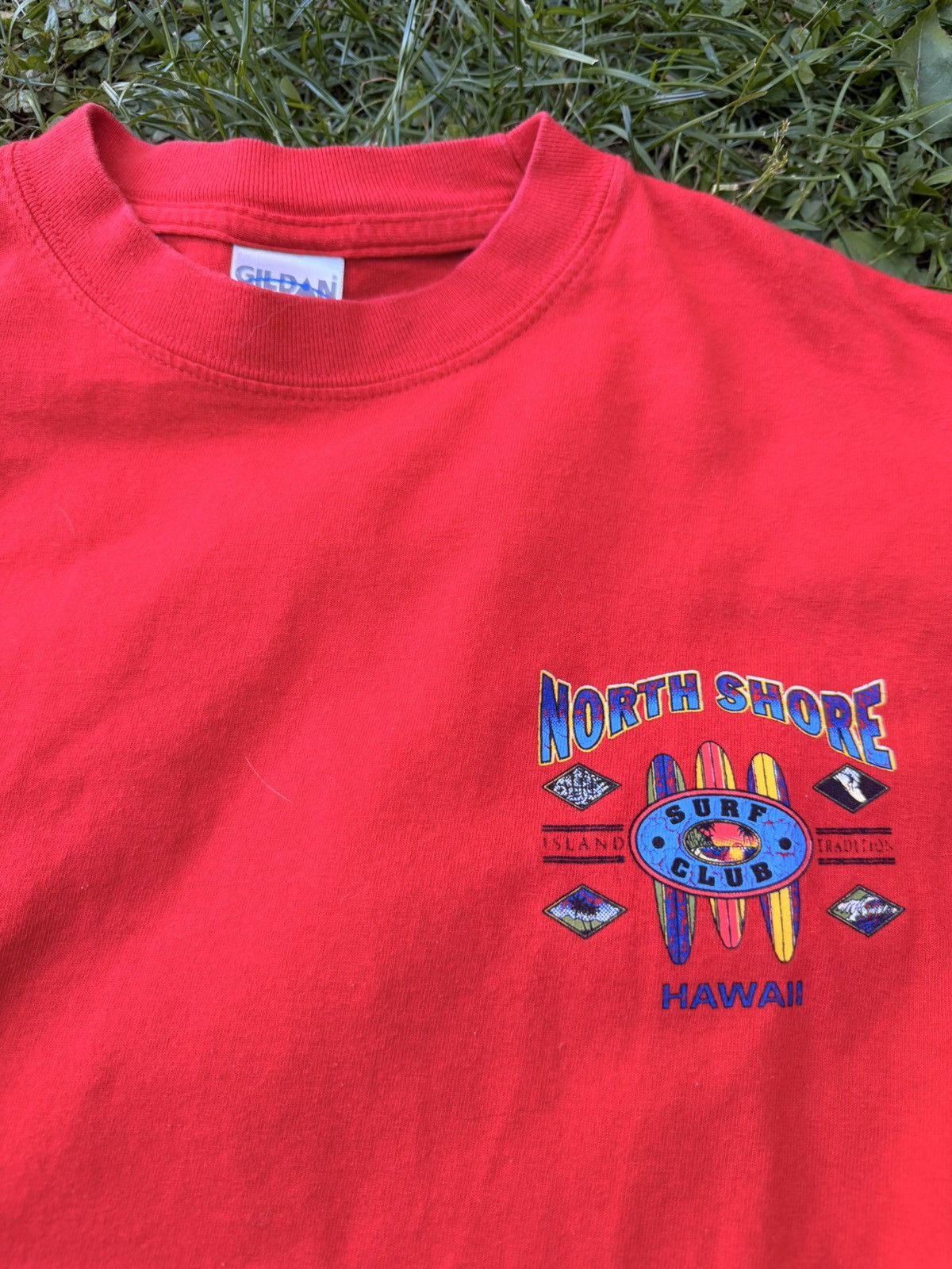 Vintage Y2K Hawaii Surf Club Red Long Sleeve tee Size Large Size US L / EU 52-54 / 3 - 2 Thumbnail