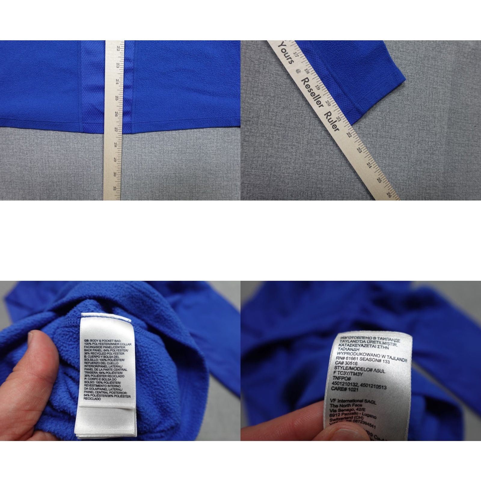The North Face The North Face Mens Large Blue Quater Zip Sweater Lightweight Fleece Zipper Pullover Outdoor 90s? Size US L / EU 52-54 / 3 - 8 Thumbnail