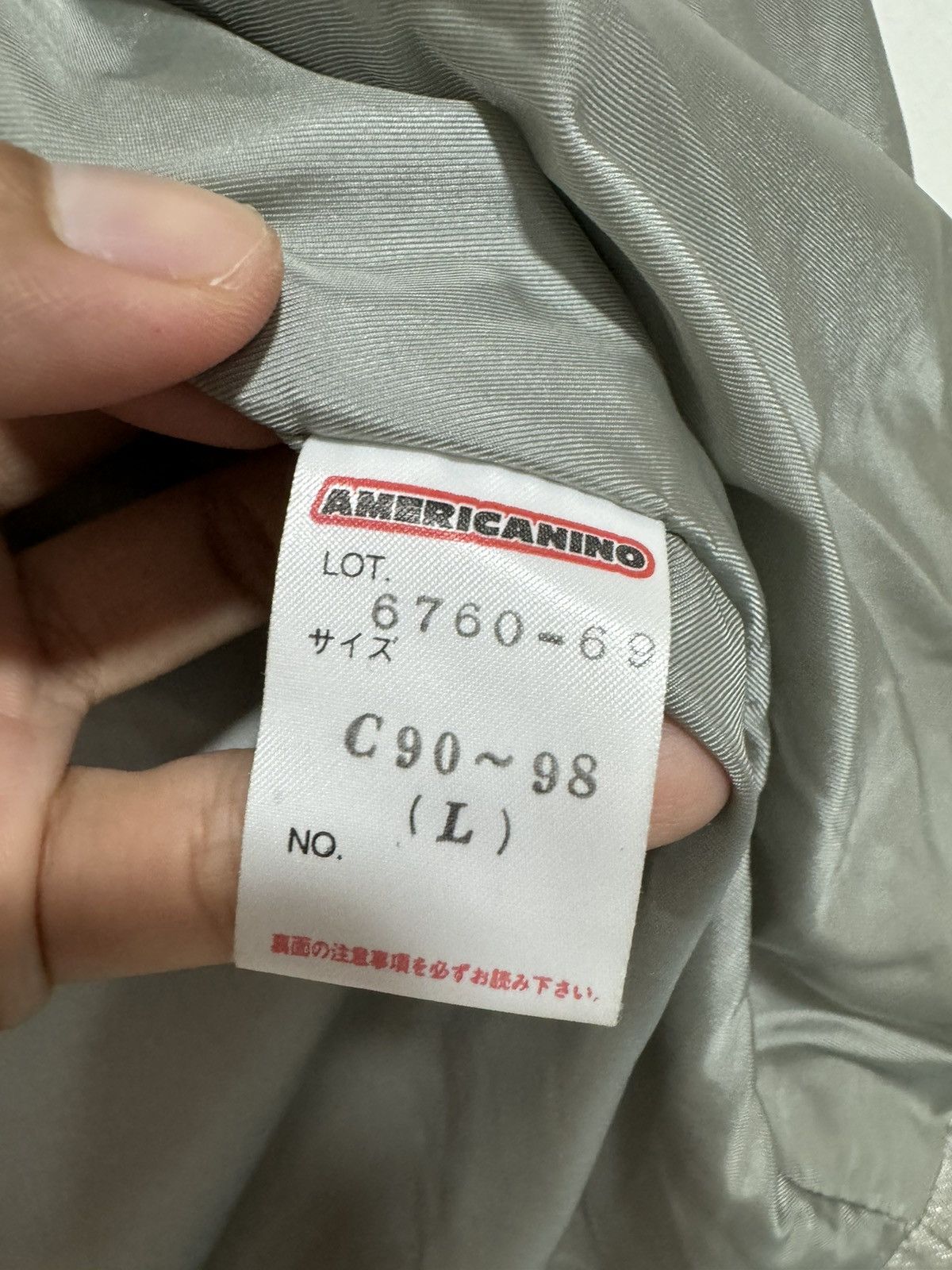 Edwin × Vintage Vintage Americanino by Edwin Silver Jacket Size US L / EU 52-54 / 3 - 10 Thumbnail