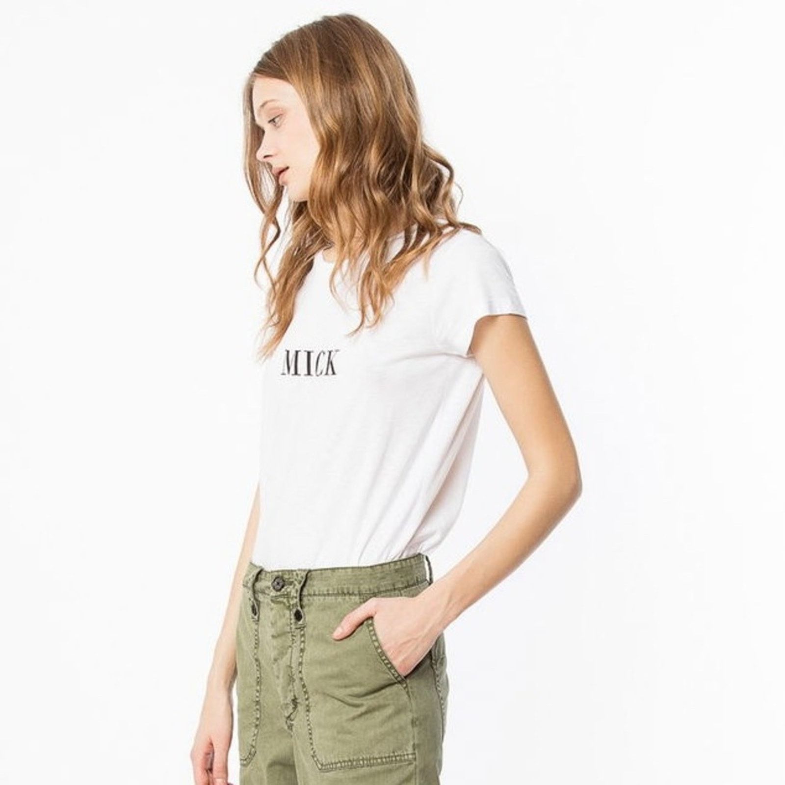 Zadig & Voltaire Zadig & Voltaire L Skinny Mick T-shirt in White Size L / US 10 / IT 46 - 3 Thumbnail