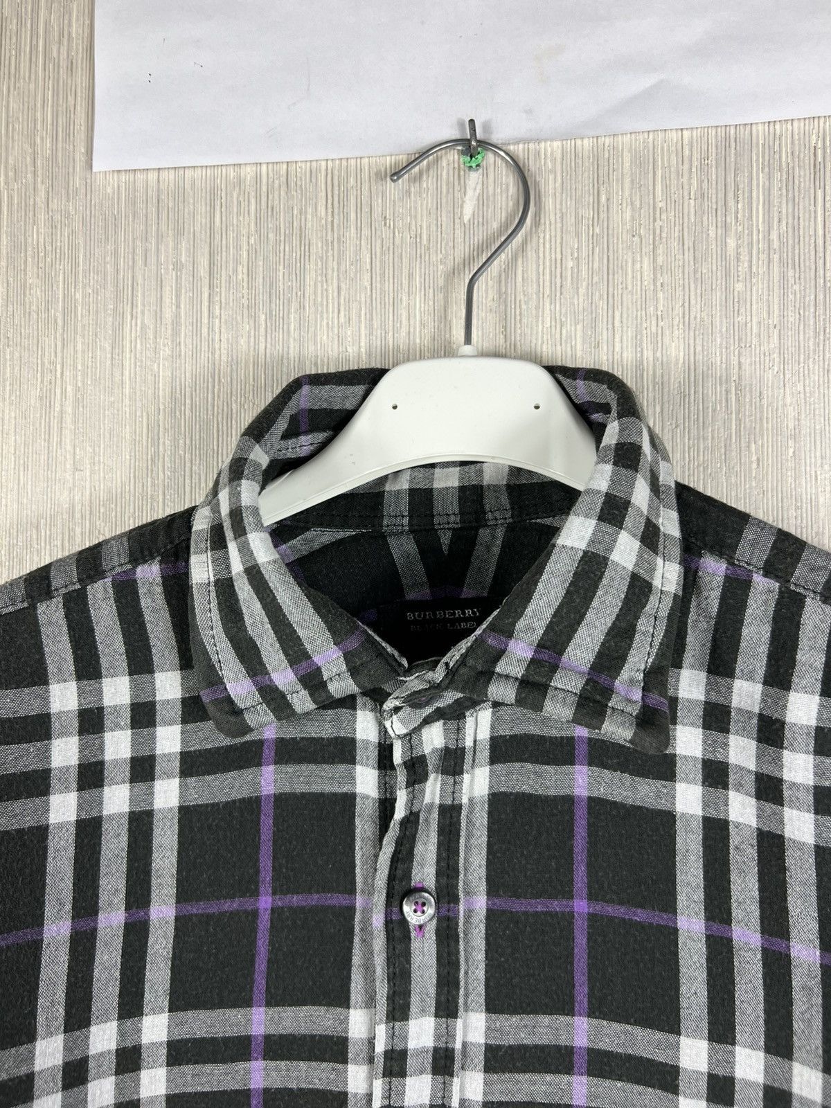 Burberry Vintage Burberry black label japanese brand checked shirt Size US M / EU 48-50 / 2 - 8 Thumbnail