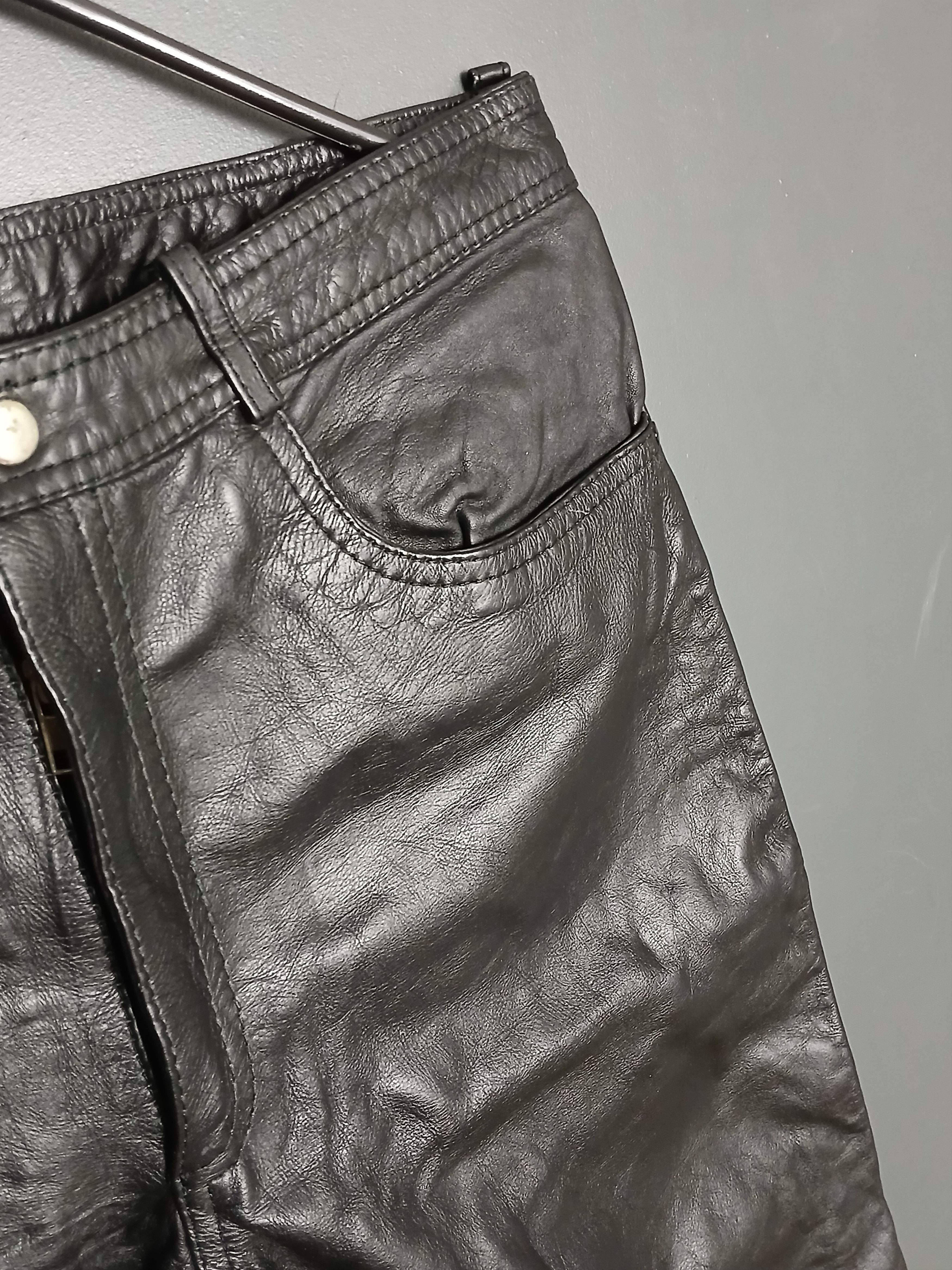 Leather × Vintage Vintage Leather Pants Size US 32 / EU 48 - 4 Thumbnail