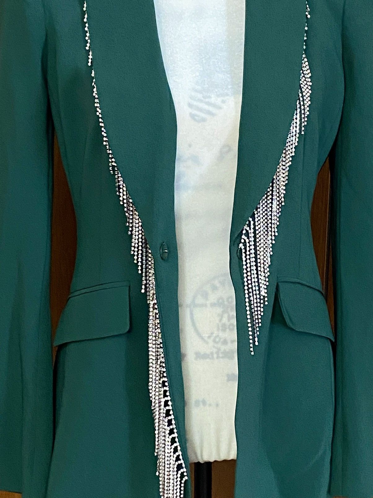 Cinq a Sept CINQ À SEPT Cheyenne Fringe Embellished Blazer size 2 Size XS / US 0-2 / IT 36-38 - 12 Thumbnail