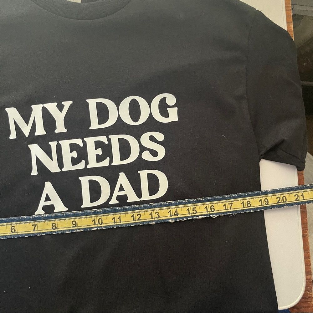 Gildan Crewneck Funny Gift for Women Medium My Dog Needs A Dad Size M / US 6-8 / IT 42-44 - 6 Thumbnail