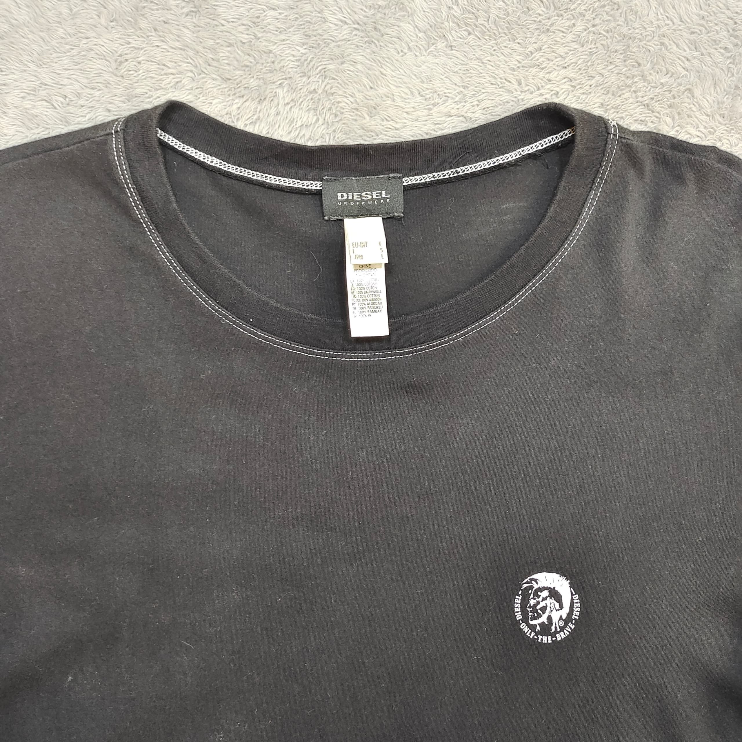 Diesel Vintage Diesel Underwear Long Sleeve T-Shirt - Black, Size L Size US S / EU 44-46 / 1 - 3 Thumbnail