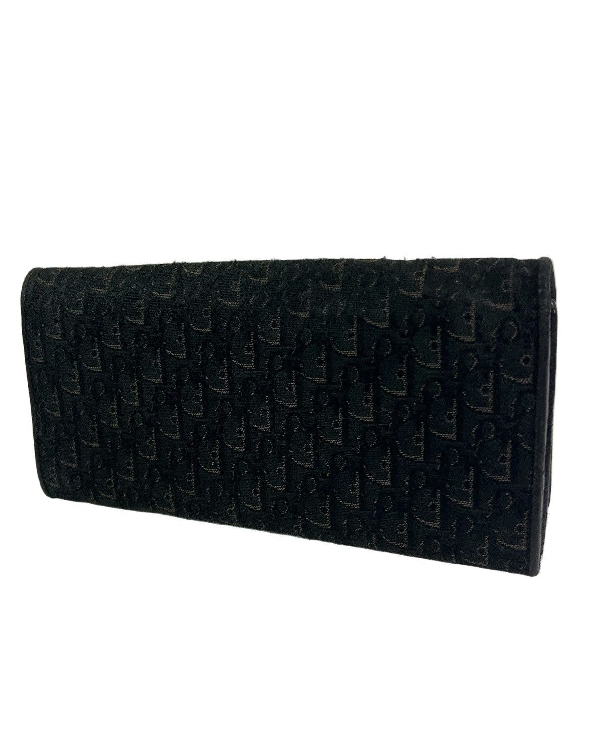 Dior Dior Black Trotter Leather Long Wallet Size ONE SIZE - 2 Thumbnail