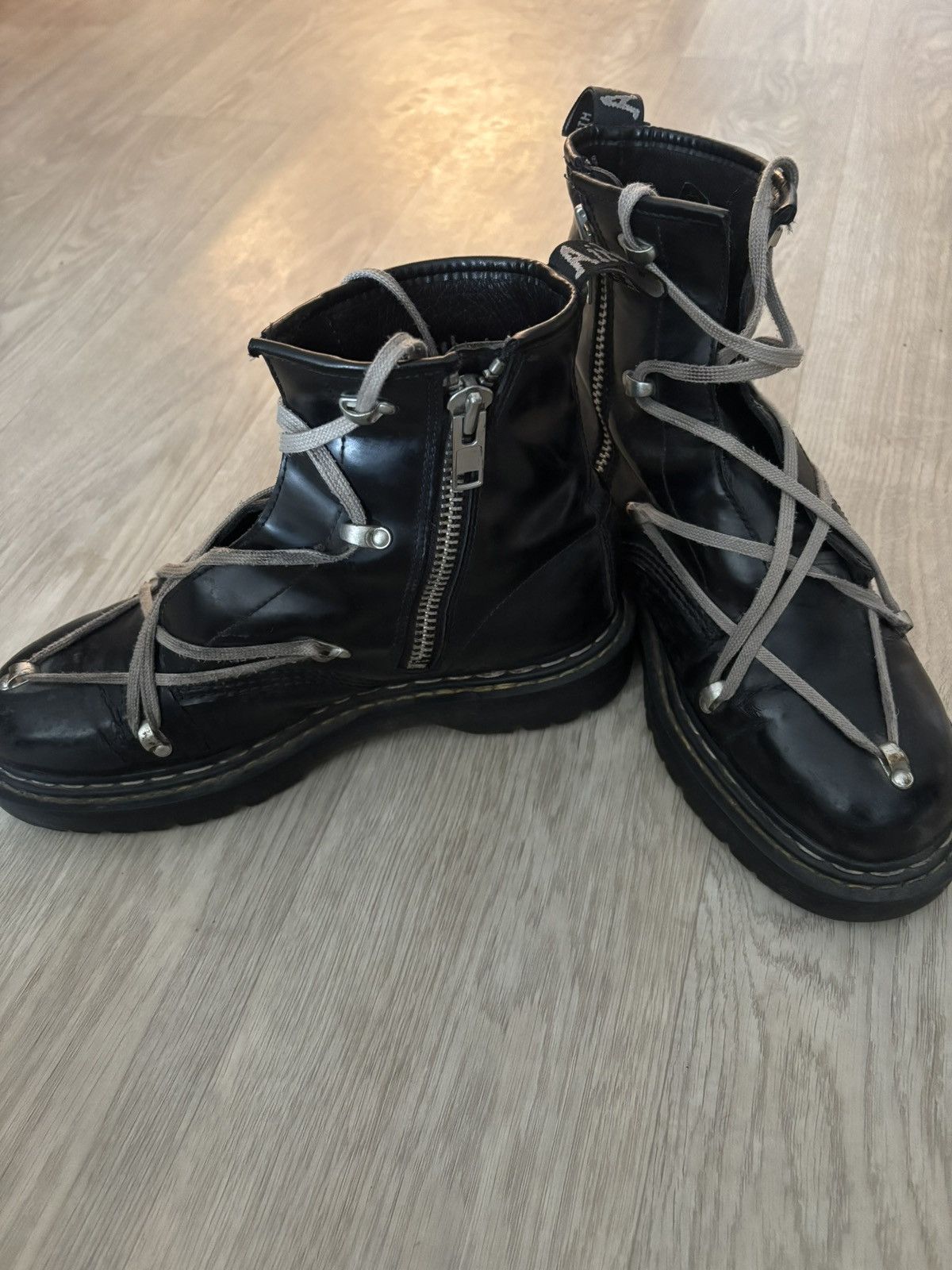 Dr. Martens × Rick Owens Rick Owens x Dr. martens Hightop Boots Size US 11 / EU 44 - 3 Thumbnail
