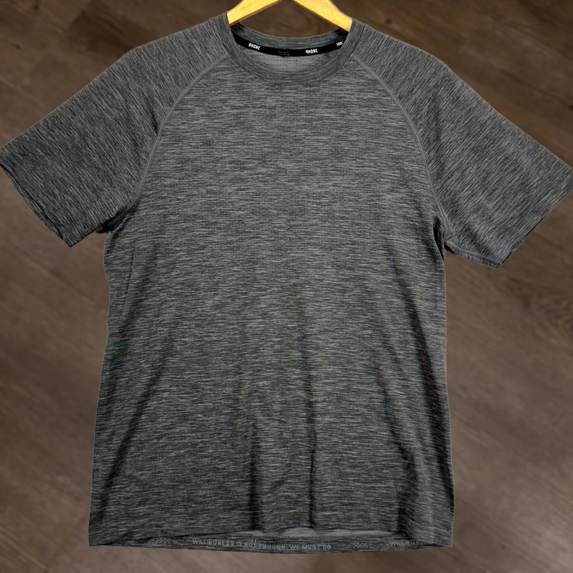 Rhone Rhone Mens Athletic Shirt Small Gray Crewneck Short Sleeve Tee Gym Exercise Size US S / EU 44-46 / 1 - 1 Thumbnail