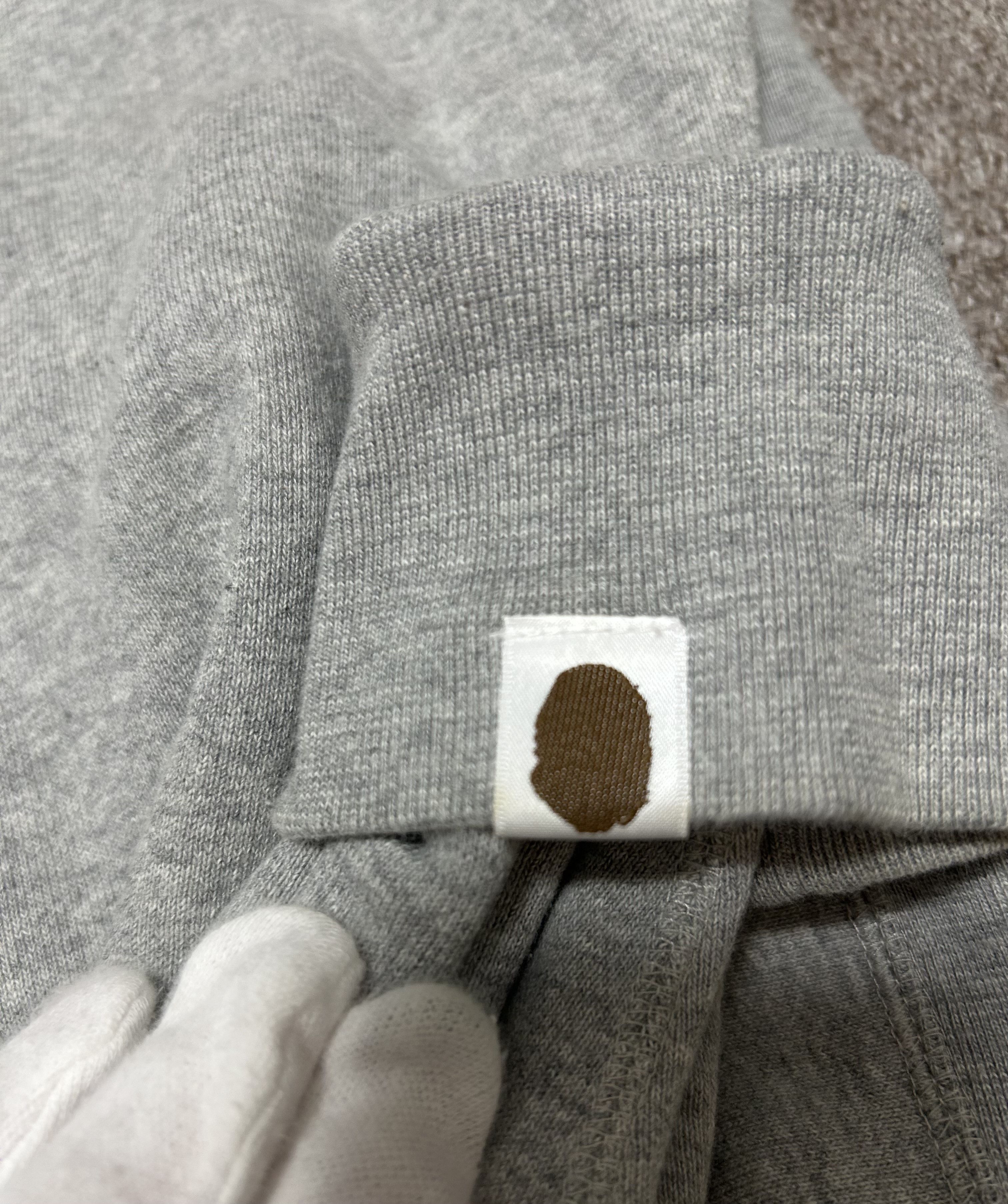 Bape Bape Gray Fire College Logo Flame Pullover Hoodie Size US S / EU 44-46 / 1 - 10 Thumbnail