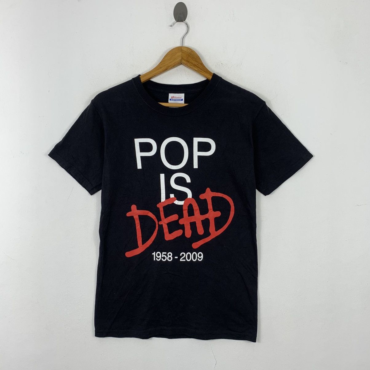Vintage MICHAEL JACKSON KING Pop Is Dead Homage Tee Shirt Top Size XS / US 0-2 / IT 36-38 - 1 Thumbnail