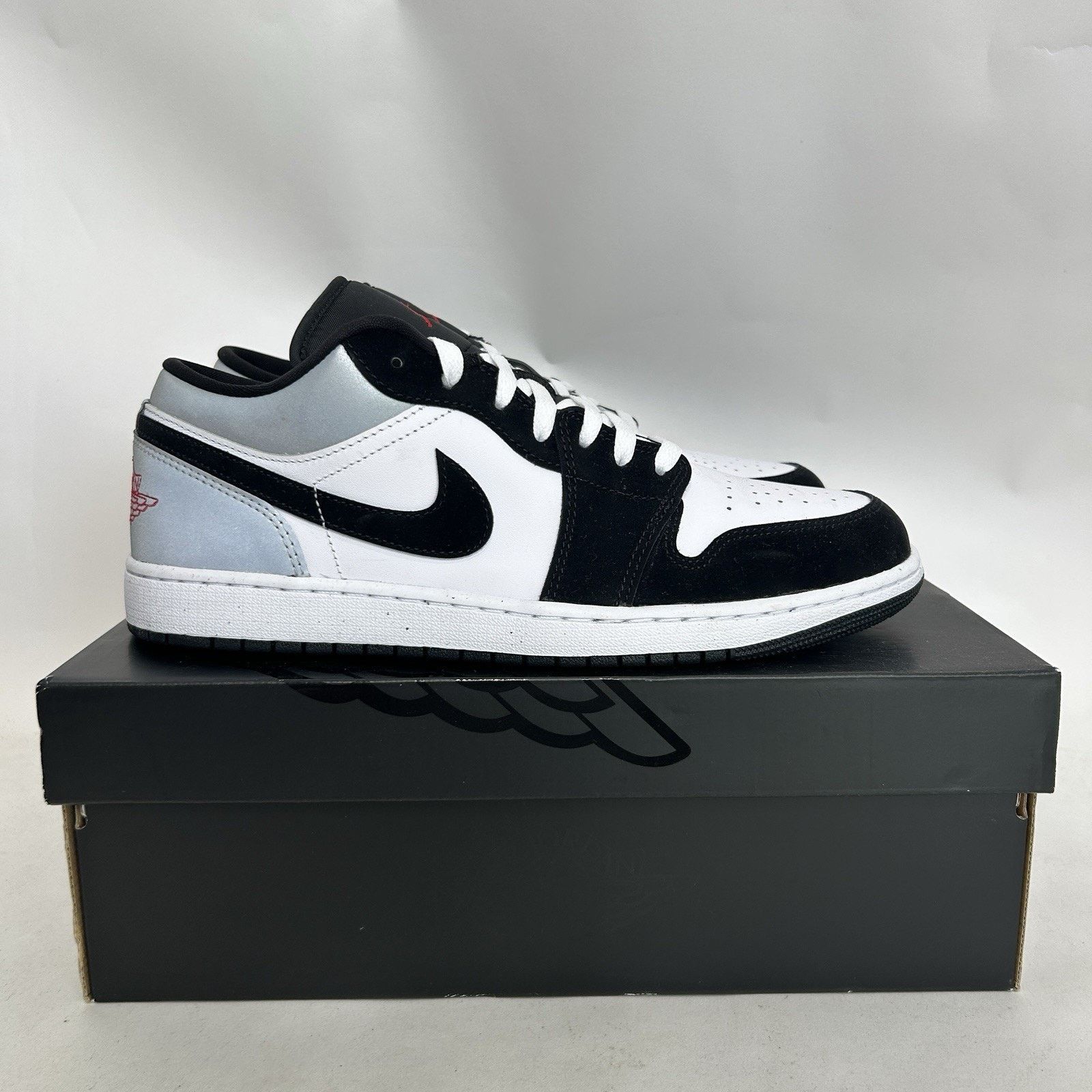 Nike Nike Air Jordan 1 Retro Low SE “Matte Silver/Fire Red/Black” Size US 11 / EU 44 - 4 Thumbnail