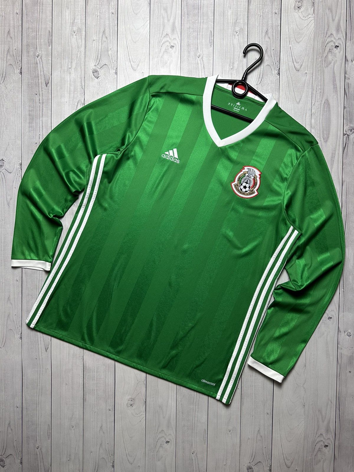 Vintage Adidas Mexico soccer jersey long sleeve size XL