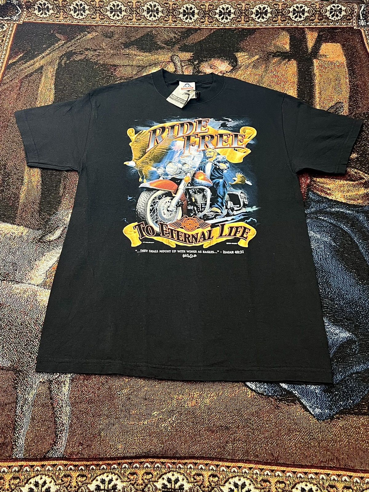 Vintage Vintage 1991 Born to Die Jesus Christ Harley Style t shirt