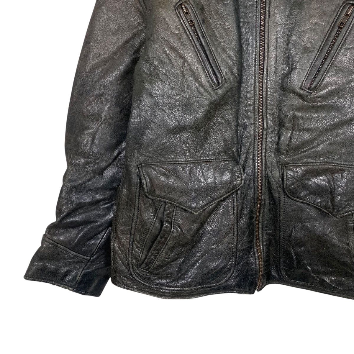 Leather Vintage leather jacket Size US L / EU 52-54 / 3 - 3 Thumbnail