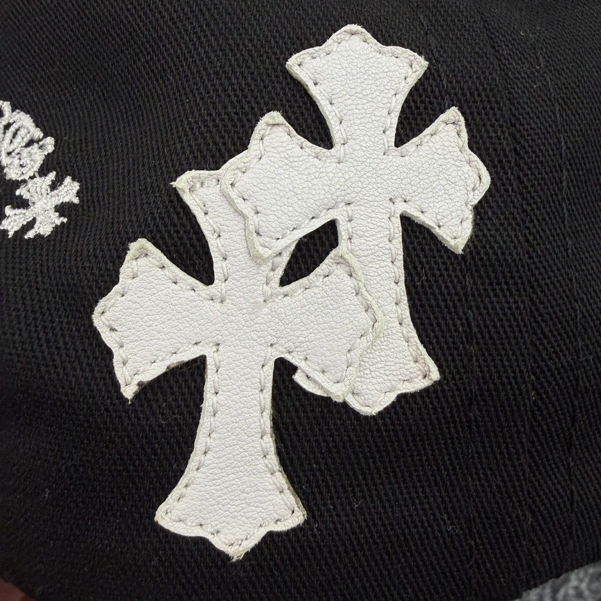 Chrome Hearts Chrome Hearts Black Grey White Patches Cap Hat Size ONE SIZE - 3 Thumbnail