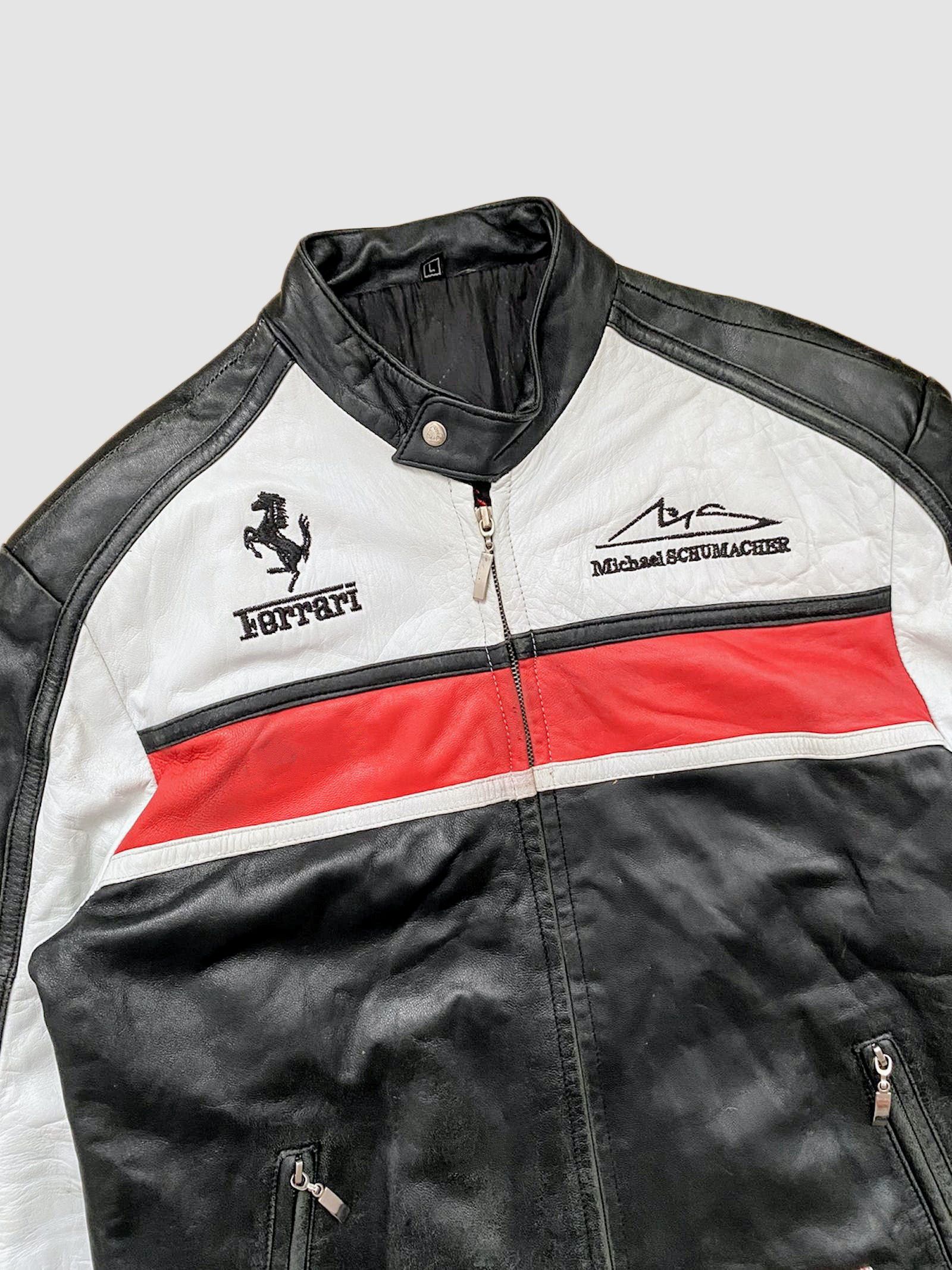 Ferrari 🔥 VINTAGE Ferrari 🔥 Leather Jacket Rare Streetwear Racing Size US M / EU 48-50 / 2 - 5 Thumbnail