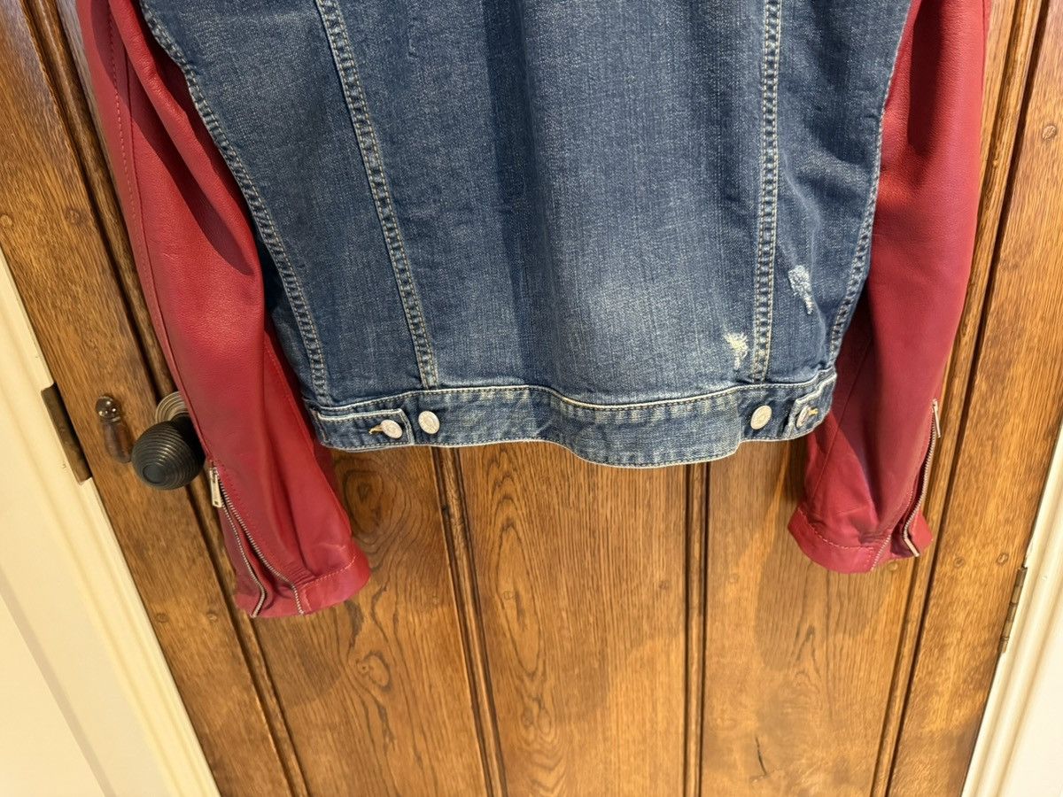 Dsquared2 SS14 Dsquared2 leather sleeve denim jacket collar 50 Grail Size US M / EU 48-50 / 2 - 16 Thumbnail