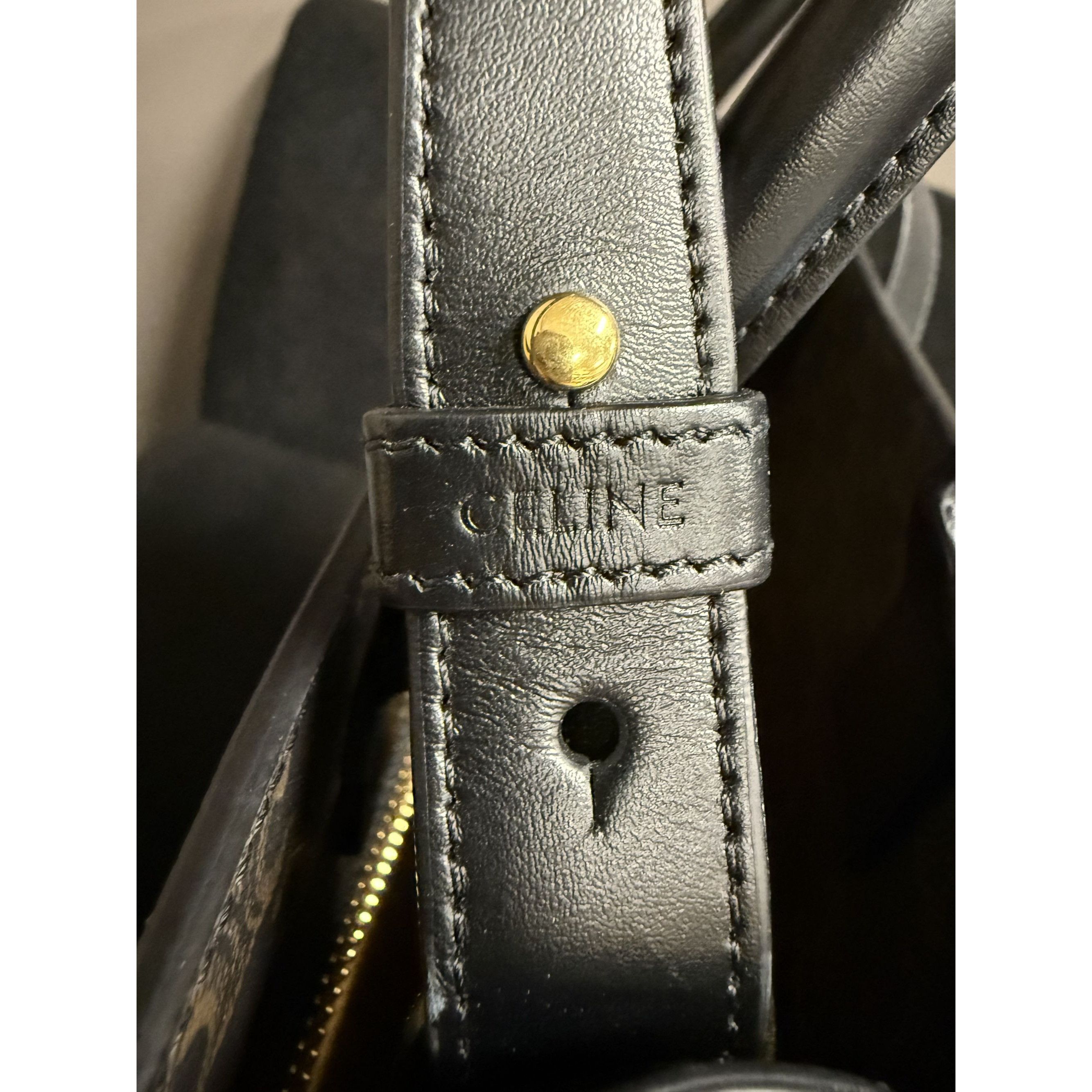 Celine Celine Vertical Cabas Bag In Triomphe Canvas & Leather Size ONE SIZE - 7 Thumbnail