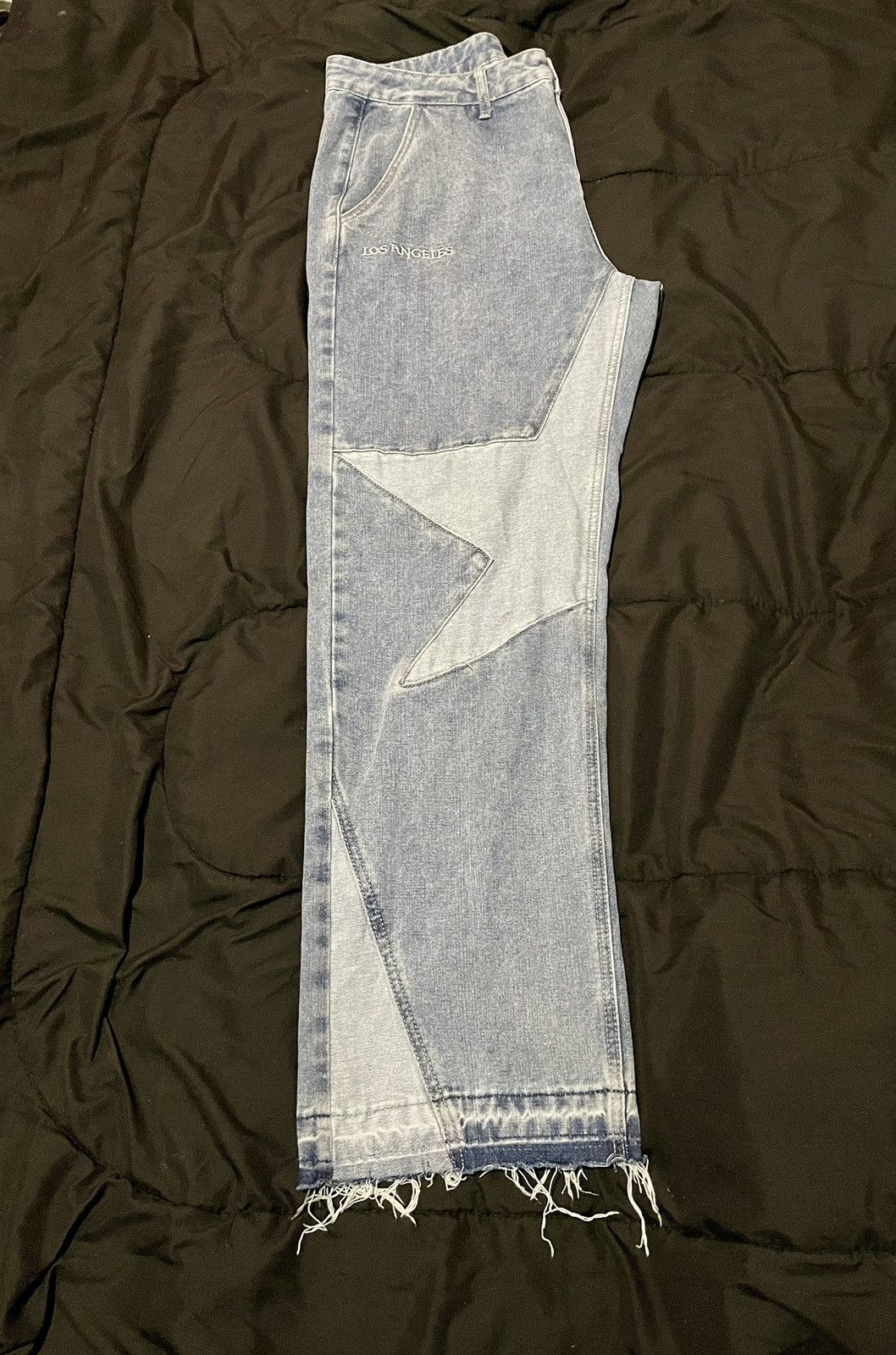 Los Angeles Apparel × Vintage Over Size Denim LOS ANGELES distressed jeans Size US 38 / EU 54 - 1 Thumbnail