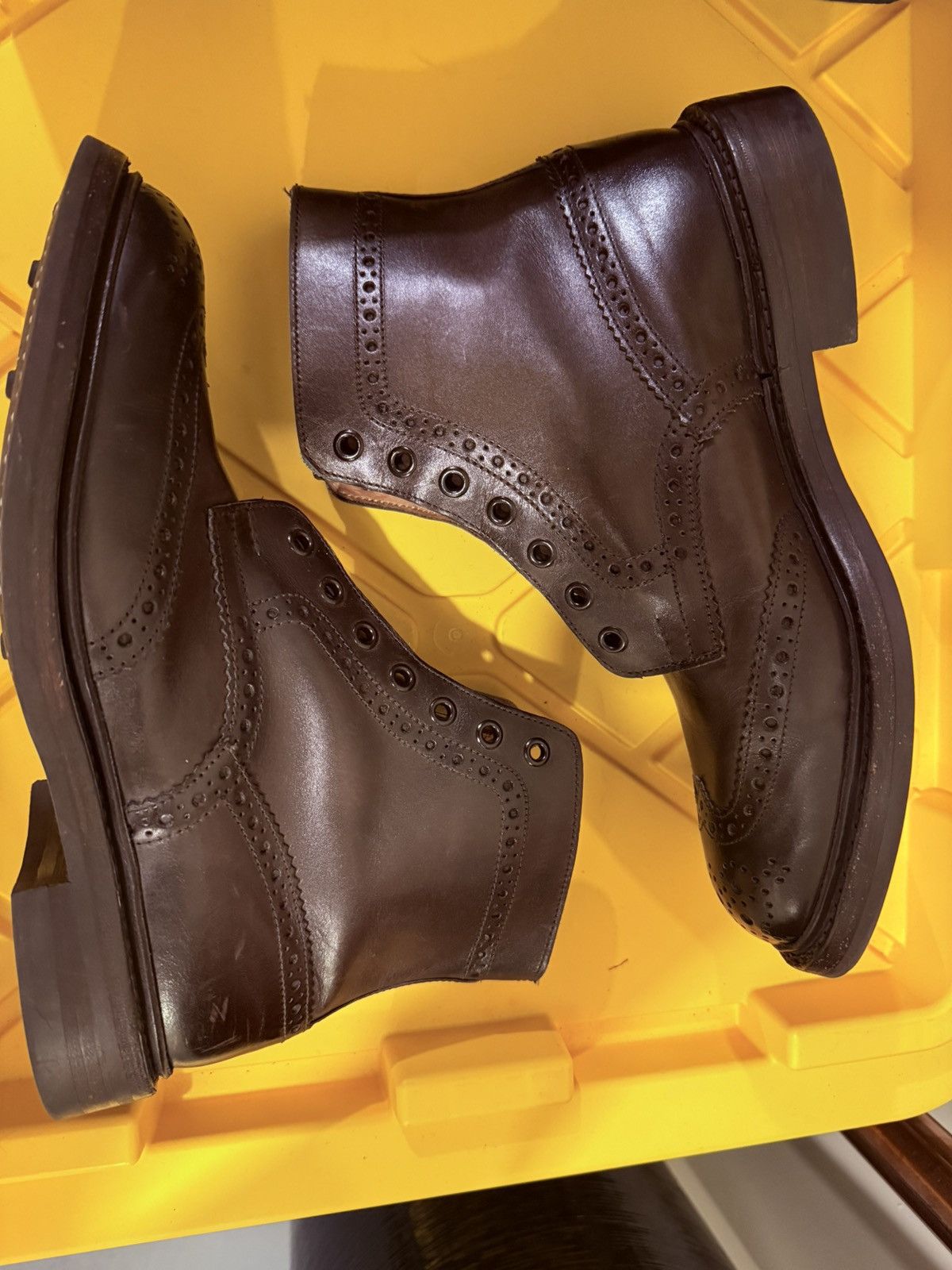 Tricker's STOW COUNTRY BOOT - ESPRESSO BURNISHED Size US 8.5 / EU 41-42 - 4 Thumbnail