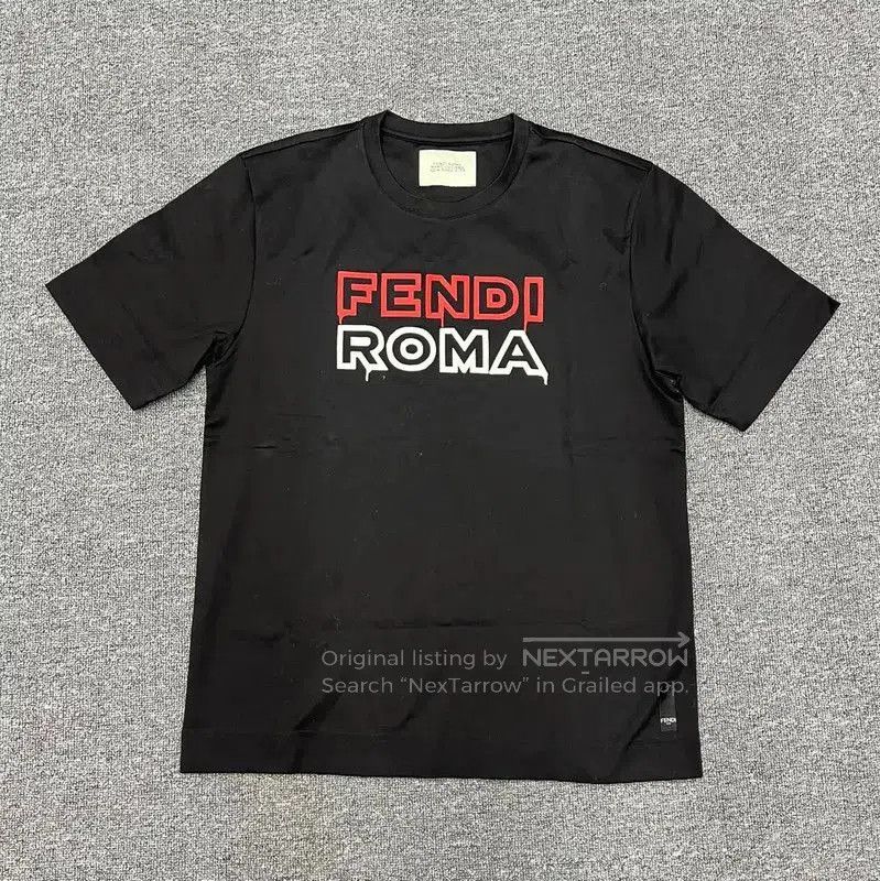 Fendi Fendi Black Cotton T-Shirt for Men . Size US L / EU 52-54 / 3 - 1 Thumbnail