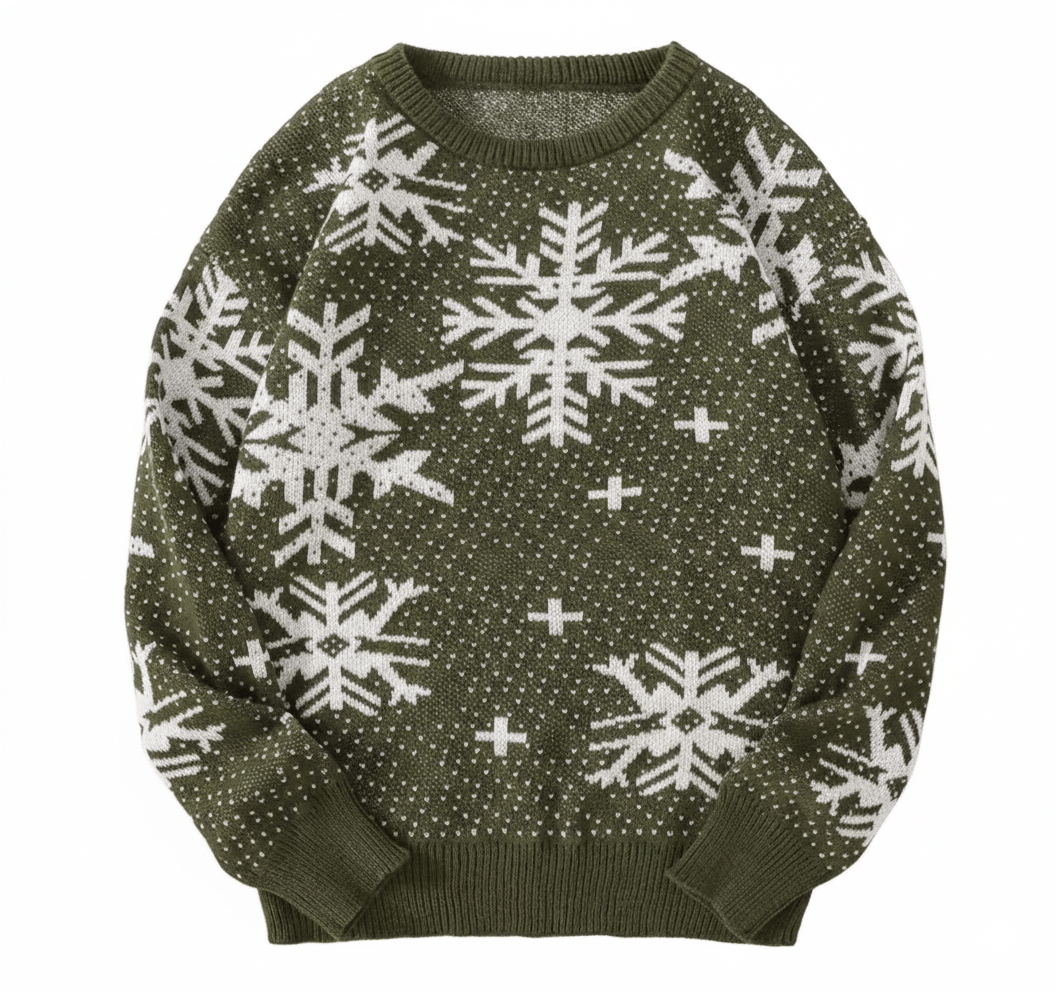 Other Streetwear Winter Snowflake Sytle Sweater Jacquard Knitwear Size US S / EU 44-46 / 1 - 2 Thumbnail